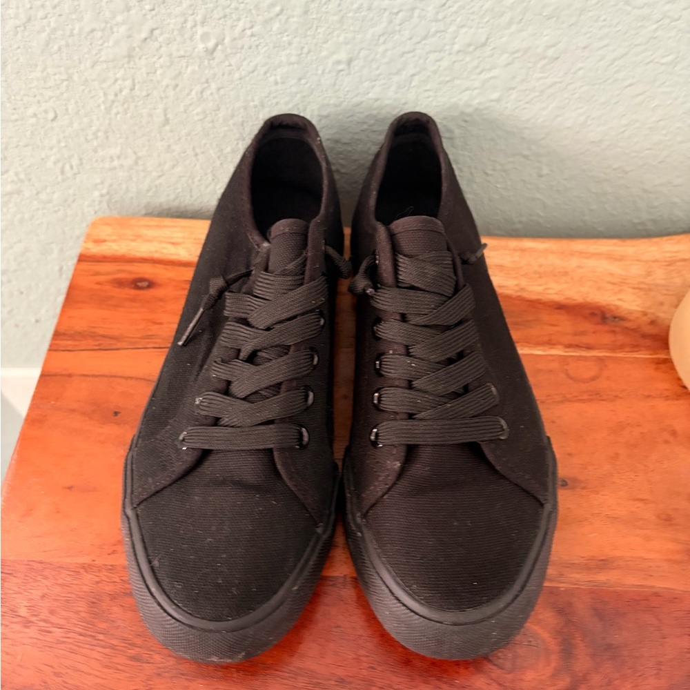 Black Canvas Sneakers